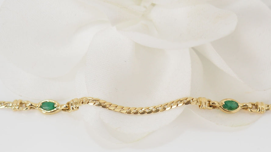 Bracelet 19 Bracelet en Or Jaune & Emeraudes 58 Facettes 32140