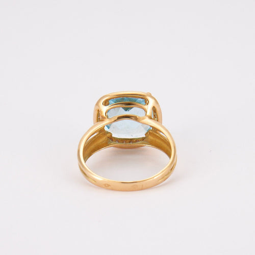 Bague 62 Bague Cocktail Topaze bleue 58 Facettes