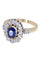Bague BAGUE POMPADOUR SAPHIR ET DIAMANTS 58 Facettes 076831