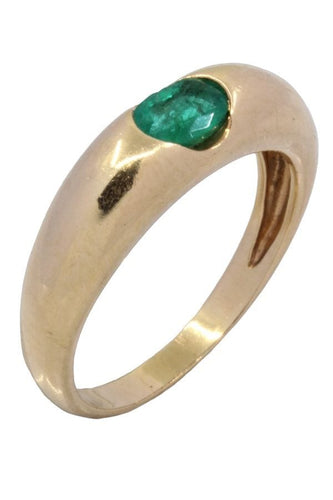 Bague 53 BAGUE JONC ÉMERAUDE 58 Facettes 056601
