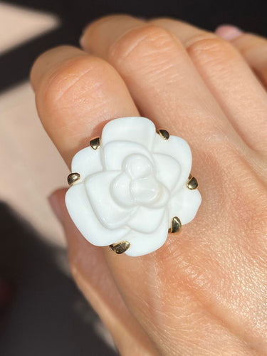 Bague 58 Chanel - Bague "Camélia", moyen modèle 58 Facettes