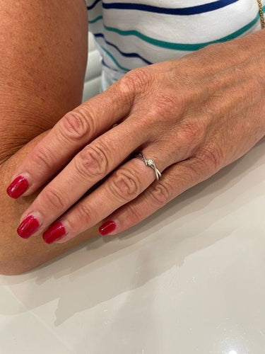 Bague SOLITAIRE DIAMANT 0.08 CARAT 58 Facettes 054201