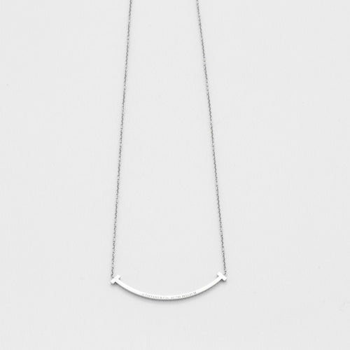 Collier TIFFANY & CO- Collier T SMILE Diamants 58 Facettes