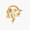 Broche Broche Art Nouveau florale or jaune 58 Facettes 449
