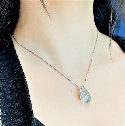 Collier Collier Pendentif Pavage Diamants Or blanc 58 Facettes 20400000602