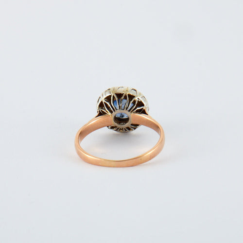 Bague 60 Bague Ancienne Saphir Diamants 58 Facettes