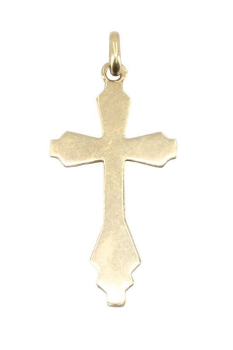 Pendentif Croix ancienne en or jaune 58 Facettes 065361