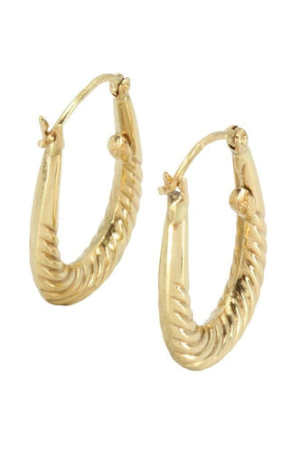 Boucles d'oreilles CRÉOLES MODERNES TORSADÉES 58 Facettes 050181