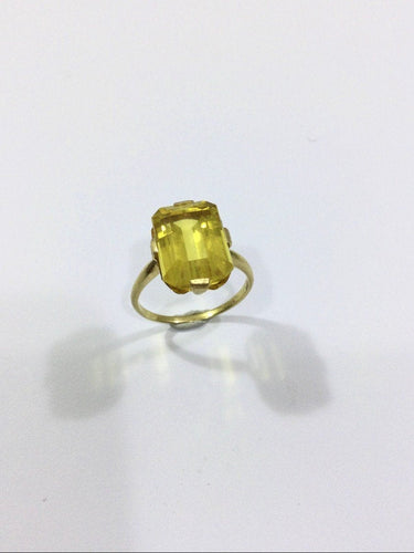 Bague 58 Bague Or Et Citrine 58 Facettes