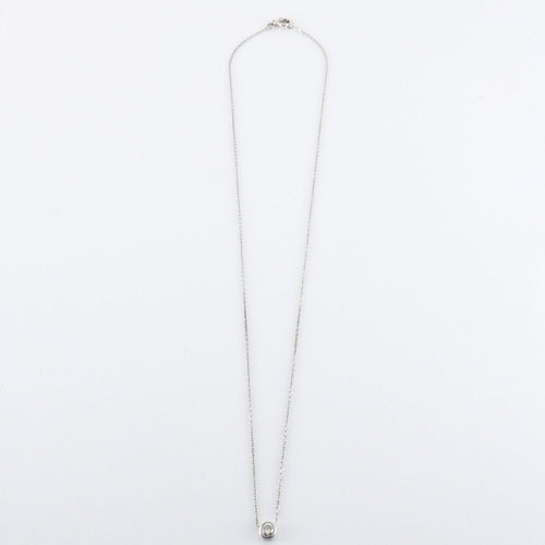 Collier Collier or blanc pavage diamants 58 Facettes