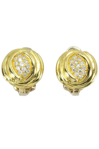 Boucles d'oreilles BOUCLES D'OREILLES CLIPS DIAMANTS 58 Facettes 041021