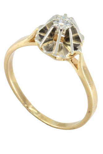 Bague SOLITAIRE ANCIEN DIAMANT 0.15 CARAT 58 Facettes 046691