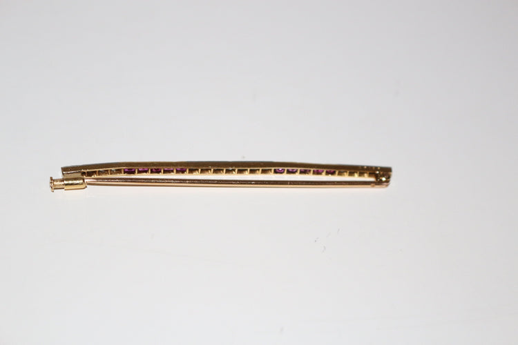 Broche Broche-barrette Art Déco Rubis Et Diamants 58 Facettes 494