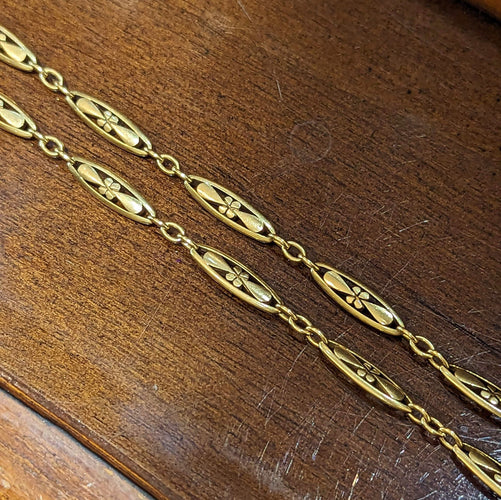 Collier Collier XIXe époque victorienne en or 18k 58 Facettes