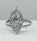 Bague 49 Bague marquise en platine et diamants. Vers 1900. 58 Facettes AB159