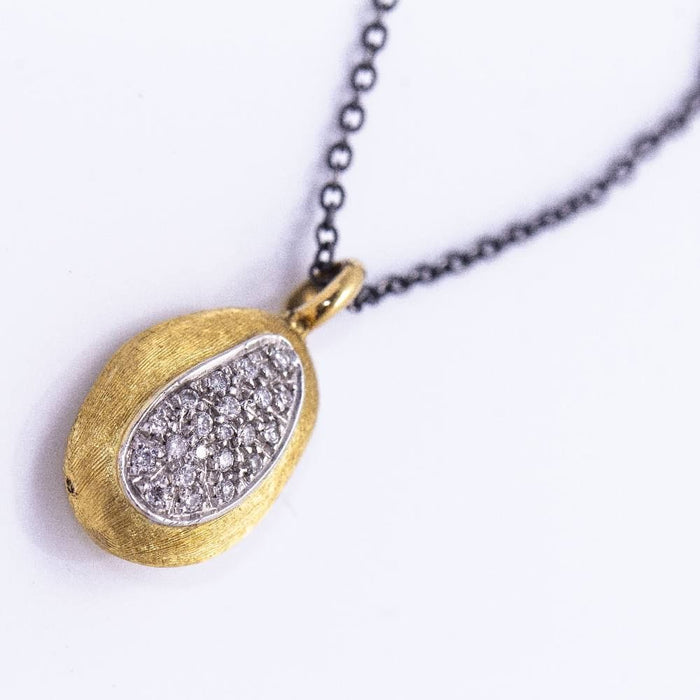 Collier Necklace MARCO BICEGO Seed Collection 2 Golds Silver Diamonds 58 Facettes D360366CS