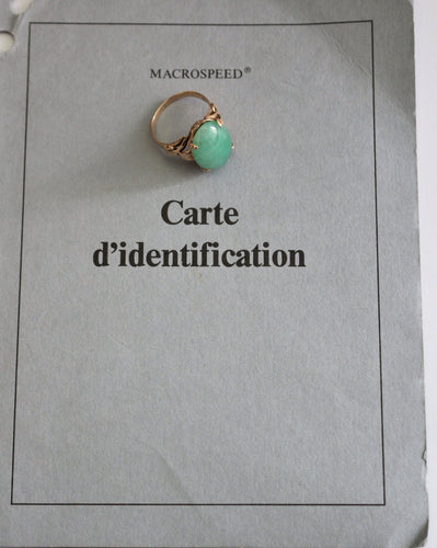 Bague Bague cabochon de jade 58 Facettes 432