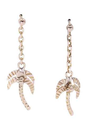 Boucles d'oreilles BOUCLES D'OREILLES PENDANTES PALMIERS 58 Facettes 072881