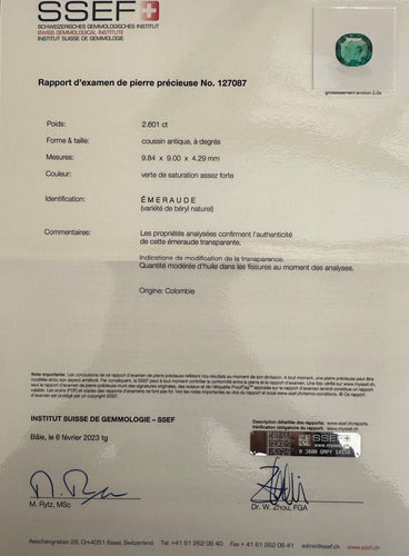 Bague Bague Or Emeraude Diamants 58 Facettes