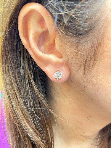 Boucles d'oreilles Clous d’oreilles diamants 2 carats 58 Facettes