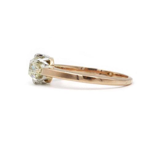 Bague 53 Solitaire Diamant taille ancienne 0.50ct 58 Facettes 220319R