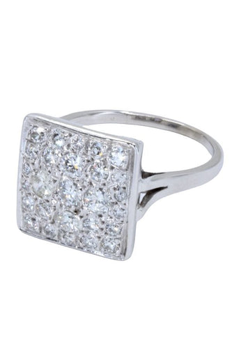 Bague BAGUE MODERNE PAVAGE DIAMANTS 58 Facettes 058501