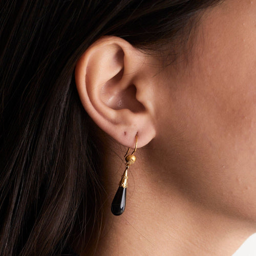 Boucles d'oreilles Boucles d'oreilles Onyx Or 58 Facettes