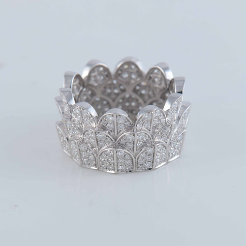 Bague 54 Fred Bague île d’or pavage diamants 58 Facettes