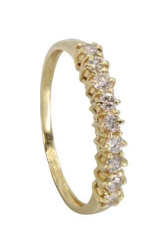 Bague DEMI-ALLIANCE MODERNE DIAMANTS 58 Facettes 059251