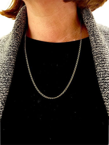 Collier CHAINE MAILLE CHEVAL 58 Facettes 046171