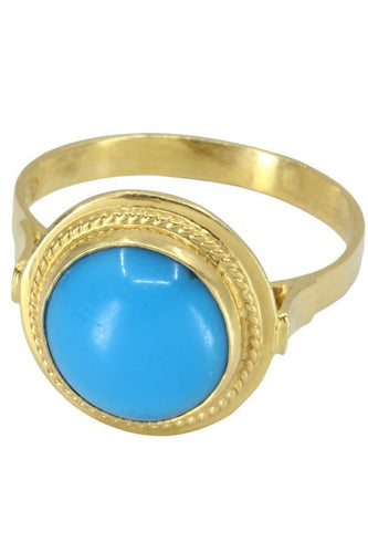 Bague 60 BAGUE TURQUOISE CABOCHON 58 Facettes 044051