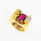 Bague Bague Tank en Or jaune 58 Facettes 20400000627