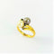 Bague 53 Bague Toi et Moi Or Jaune Perles de Culture et Saphir 58 Facettes 20400000621