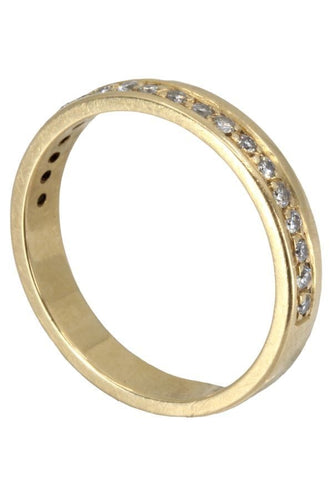 Bague 59 DEMI-ALLIANCE DIAMANTS 58 Facettes 053771