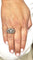 Bague 55 Bague Art Déco platine et diamants 58 Facettes