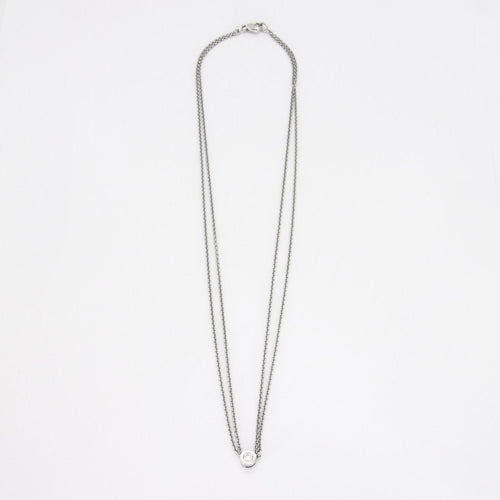Collier Collier or gris, diamant 58 Facettes HS20354