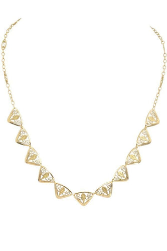 Collier COLLIER DRAPERIE ANCIENNE FILIGRANE 58 Facettes 047021