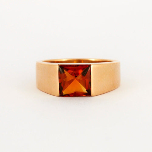 Bague 57 CARTIER - Bague Tank Citrine 58 Facettes