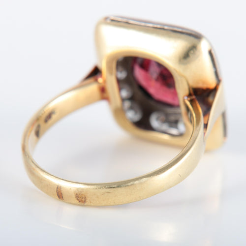 Bague 59 Bague Grenat Diamants 58 Facettes 220382