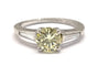 Bague 52 Bague Platine Diamant Fancy Yellow 1.05 carat 58 Facettes