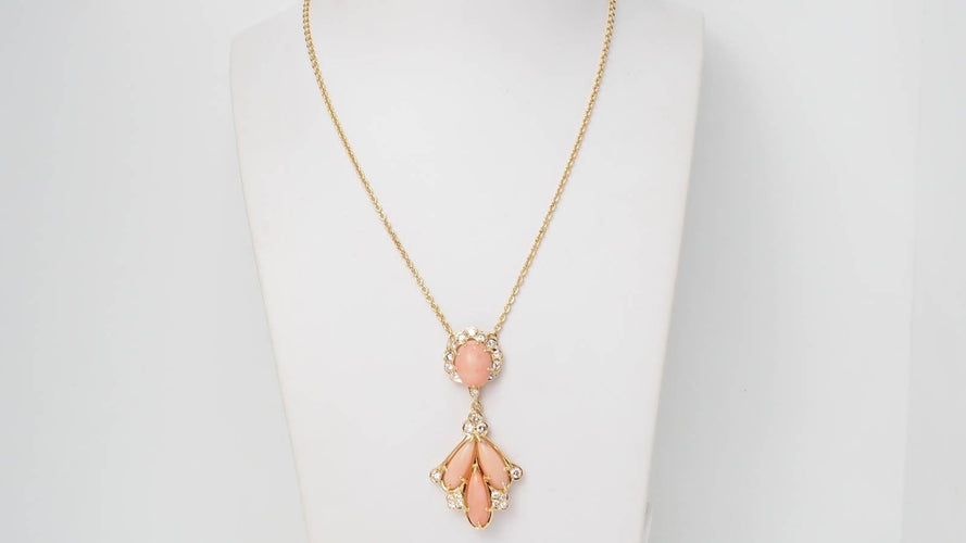 Collier Collier Diamants Cabochons de corail 58 Facettes 29953
