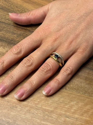 Bague 57 Bague en diamants & saphir 58 Facettes 664056