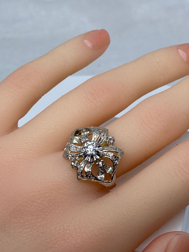 Bague Bague style Napoléon lll , Diamants 58 Facettes