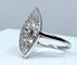 Bague 49 Bague marquise en platine et diamants. Vers 1900. 58 Facettes AB159