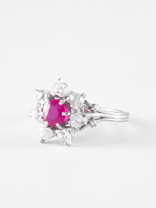 Bague 52 Bague Rubis Diamants 58 Facettes