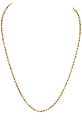 Collier CHAINE MAILLE TORSADÉE 58 Facettes 055021