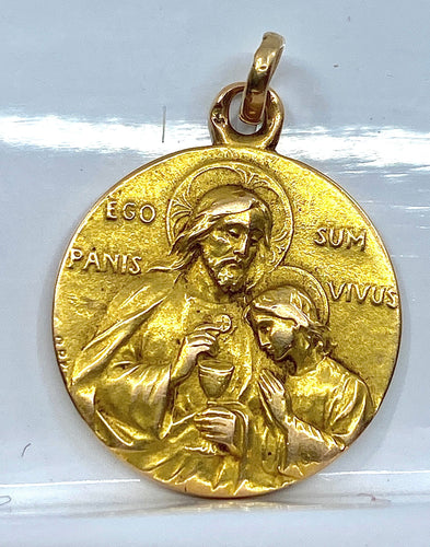 Pendentif Médaille Saint Jean et le Christ 58 Facettes