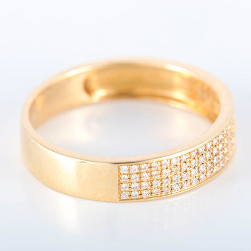 Bague Bague en or jaune et diamants 58 Facettes