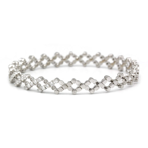 Bague Bracelet - Or et Diamants 58 Facettes 240032R