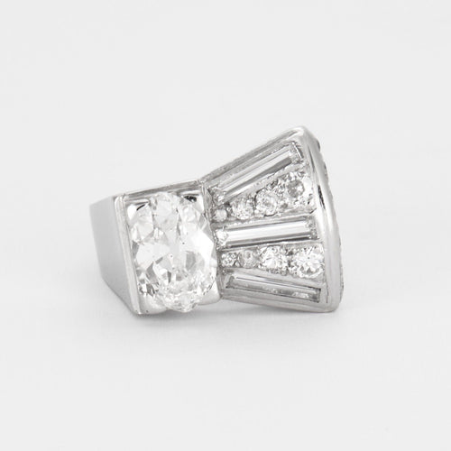 Bague 52 Bague tank, diamant 58 Facettes